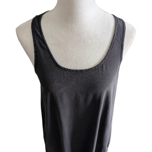 ❌Everlane 100% Silk The Tank Dress with Pockets Charcoal Gray Size Small - Picture 8 of 14
